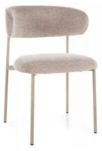 Scaun ELTON, bej - Brego 34, stofa clasica/metal, 56x46x80 cm