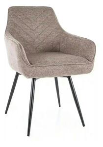 Scaun SERVIO, bej - Brego 34, stofa clasica/metal, 55x45x88 cm