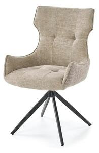 Scaun K573, bej/negru, stofa clasica/otel, 55x64x88 cm
