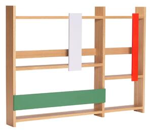 Raft etajat în culoare naturală cu aspect de lemn de stejar 110 cm Arki – Hübsch