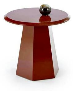 Masuta cafea LOCA, visiniu, 50x47 cm