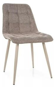 Scaun CHIC, bej - Brego 34, stofa clasica/metal, 50x58x88 cm