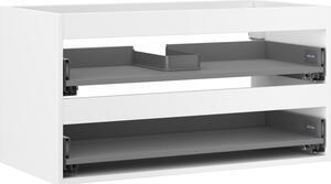 Mexen Box-A, dulap suspendat 90 cm, 2 sertare, alb mat, 91AX0-0900-470-2-01