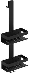 Mexen Brin-2, coș suspendat pentru baie, negru mat, 70A8842-70