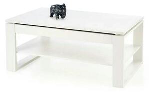 Masuta cafea BETTY, alb, PAL laminat, 120x65/92x50/72 cm