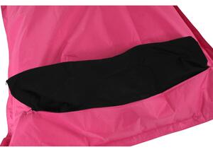 KONDELA Fotoliu tip sac, material textil roz, GETAF