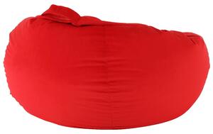KONDELA Fotoliu tip sac, material textil roşu, TRIKALO