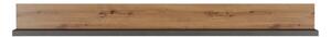 Polita FOLLOW, stejar artisan, PAL laminat, 180X22X20 cm