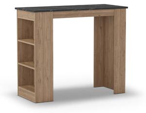 Masă de bar cu blat cu aspect de marmură 47x120 cm Peru – Marckeric