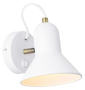 Aplica spot de perete ASTAMA 1xE27/40W/230V alb/alamă