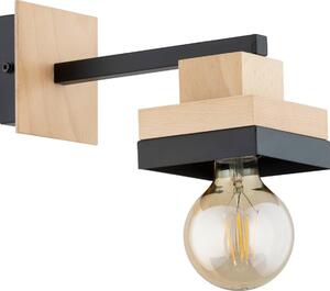 Aplica de perete MIKO 1xE27/15W/230V, negru/bej
