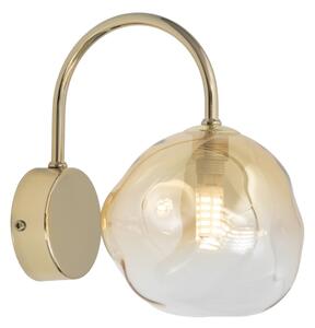 Brilagi - Lampă de perete VULCANO 1xG9/8W/230V aurie/bej fumuriu