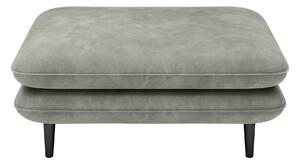 Taburet SOLANO, stofa catifelata gri - Riviera 91, 108x74x45 cm