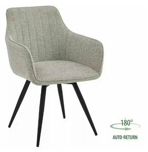 Scaun BALLO, bej deschis/negru, stofa clasica/metal, 56x58x84 cm