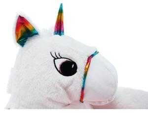 KONDELA Fotoliu tip sac unicorn, alb/roz/amestec de culori, BUFEL