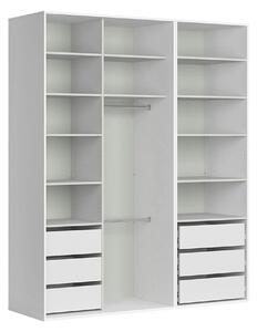 Dressing FLEX, alb, PAL, 195x66x240 cm