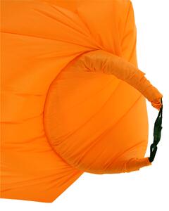 KONDELA Geantă scaun gonflabilă / geanta leneşă, portocalie, LEBAG