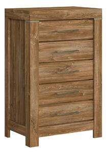 Comoda GENT, stejar stirling, PAL laminat, 70x45x110 cm