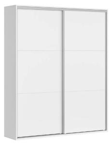 Dulap FLEX, alb, PAL, cu 2 usi, 180x45x218 cm