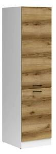 Dulap JUNONA LINE, alb/stejar, PAL, cu 2 usi, 58x50x196 cm