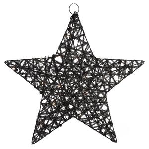 Decoratiune de Craciun stea STARIELLE cu iluminare LED 40 cm, neagra