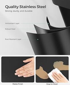 Cos de gunoi reciclabile Negru Songmics 60.5x40.5x48.5 cm