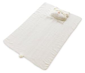 Patura confortabila pentru copii Oita 90x125 cm alb