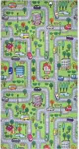 Covor pentru copii verde 100x160 cm Green Neighborhood – Vitaus