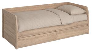 KONDELA Pat 2S, 90x200, stejar sonoma, NORTY TYP 28