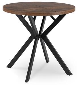 Masă extensibilă DORIAN 80-160 cm stejar rustic/negru