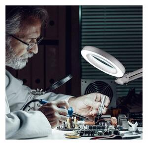 Lampă LED dimabilă de masă cu lupă Extol LED/8W/5V 2900/4500/7500K alb
