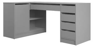 Birou de colt Comfivo Terros III, Antracit, PAL laminat, 76x158x98cm, 57.9 kg
