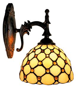 BRILAGI - Tiffany lampă de perete cu vitralii IVORY SMOOTH 1xE14/40W/230V
