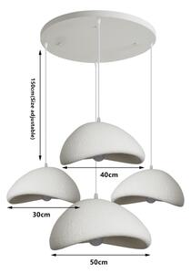 BRILAGI - Lustră pe cablu WABI SABI 4xE27/60W/230V albă