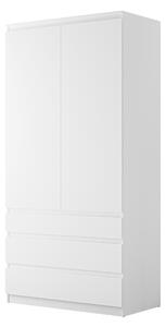 Dulap Comfivo Structor, Alb, 202x100x52cm, 71 kg, Uși dulap: Cu balamale