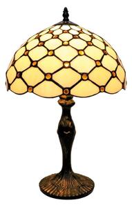 BRILAGI - Tiffany lampă de masă cu vitralii IVORY SMOOTH 1xE27/60W/230V