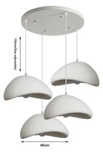 BRILAGI - Candelabru pe cablu WABI SABI 4xE27/60W/230V alb