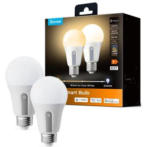 Govee -SET 2x becuri LED dimabile Smart MATTER E27/9W/230V 2700-6500K Wi-Fi