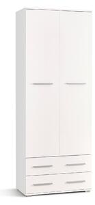 Raft Cirveso 107, Alb, Alb lucios, PAL laminat, 200x77x40cm, 61 kg