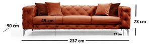 Canapea trei locuri- Asir Collo (portocaliu). 1062599