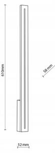 Aplică LED de exterior LINEA LED/12W/230V IP65 61 cm antracit