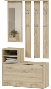 Set mobilier hol Verturia (stejar sonoma) (cu oglindă). Promo -18%. 1151893