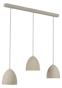 Schöner Wohnen 12541-42 - Lustră pe cablu TRAVENTA, 3 x E27/40W/230V, beton