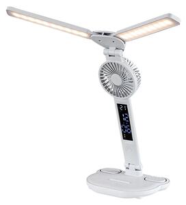 Rabalux NOVILO 74030 - Lampă de birou LED reglabilă cu ventilator, LED 7W/5V