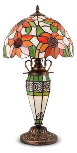 Brilagi - Lampă de masă Tiffany din vitralii SUNFLOWER 1xE27/60W/230V + 1xE14/40W