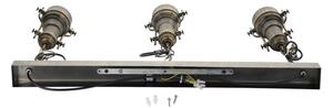 Brilagi - Lustru suspendat pe lanț PYRONIC, 3xE27/40W/230V, bronz/patină
