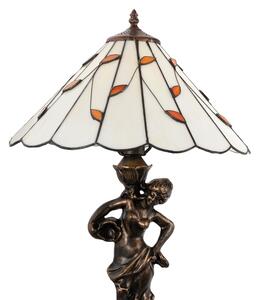 Brilagi - Lampă de masă Tiffany din vitralii FOLIA 1xE27/60W/230V