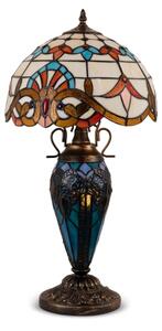 Brilagi - Lampă de masă Tiffany MIRABELLA, cu vitralii, 1xE27/60W/230V + 1xE14/40W