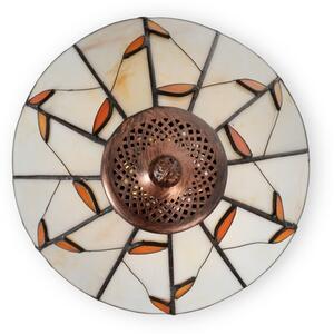 Brilagi - Lampă de masă Tiffany FOLIA din vitralii 1xE27/60W/230V