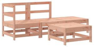 Set mobilier relaxare grădină, 4 piese, lemn masiv Douglas